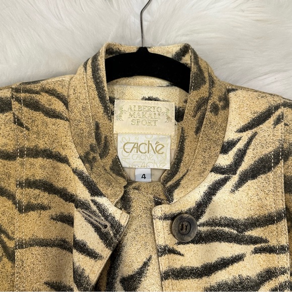 Vintage Cachè x Alberto Makali Sport Tiger Strip blazer with matching skirt ** - Picture 7 of 10